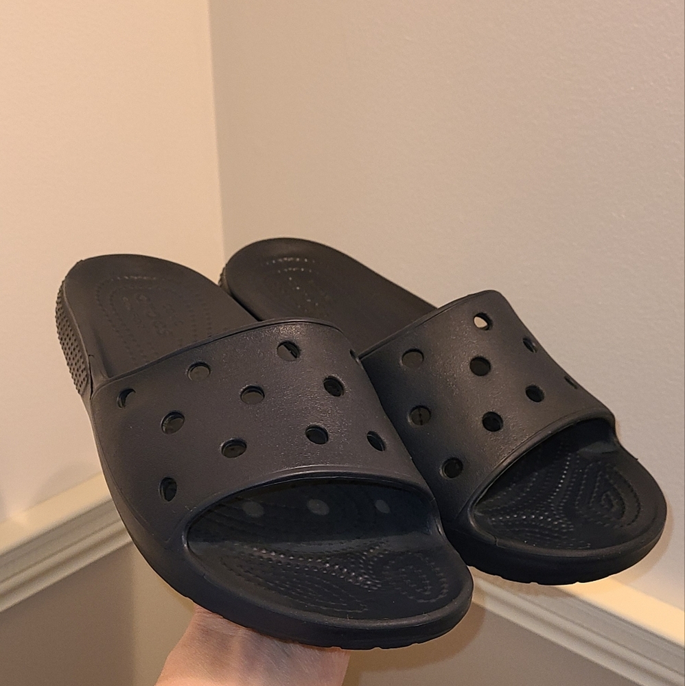 Crocs dark Blue Slide Sandals
